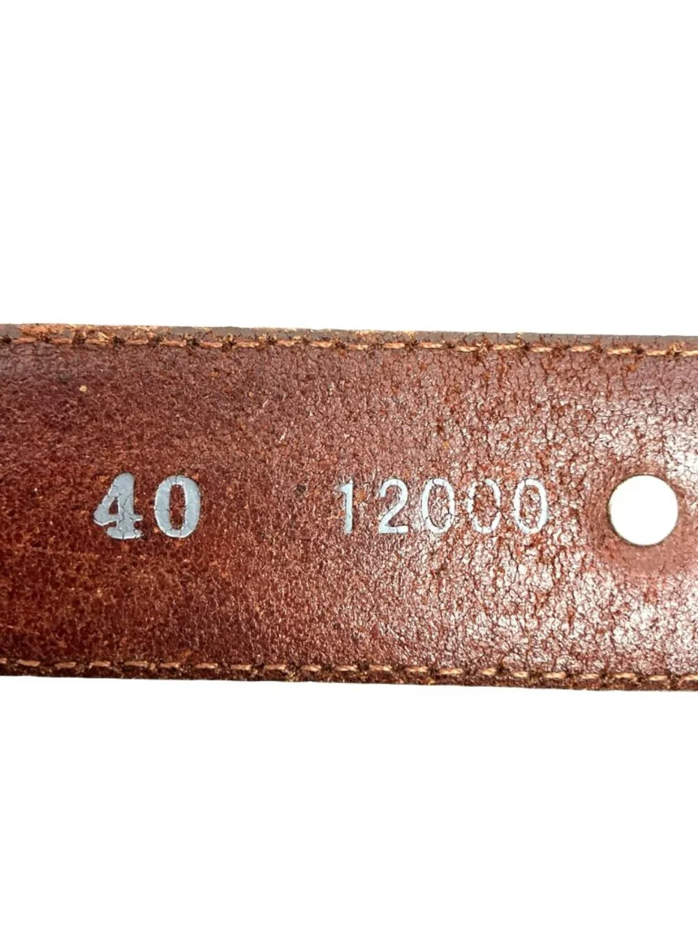 Onyx By Brighton Golf Scene Leather Belt Mens 40 Brown Black